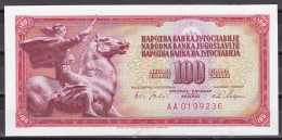 Yugoslavia-100 Dinara 1965 AA Serie UNC - Yougoslavie