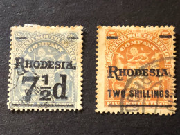 RHODESIA SG 114 And 115 FU - Südrhodesien (...-1964)