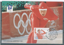 JEUX OLYMPIQUES - ALBERVILLE 1992 - PATINAGE DE VITESSE -GEIR KARLSTAD - Olympic Games