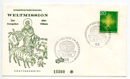 Germany, West 1970 FDC Scott 1045 World Mission Of Catholic Missionaries To Bring The Gospel - 1961-1970