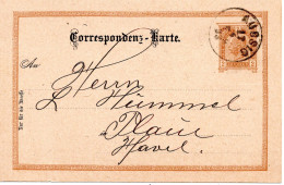 76652 - Österreich - 1893 - 2Kr GAKte AUSSIG -> Deutschland - Storia Postale