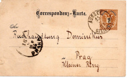 76653 - Österreich - 1885 - 2Kr GAKte AUSSEE -> PRAG - Briefe U. Dokumente