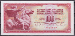 Yugoslavia-100 Dinara 1965 6 Serial Without Thread UNC - Joegoslavië