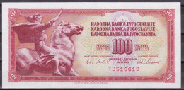 Yugoslavia-100 Dinara 1965 6 Serial Without Thread UNC - Jugoslavia