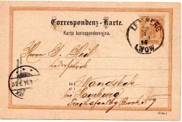 76654 - Österreich - 1894 - 2Kr GAKte LEMBERG -> WANDSBEK (Deutschland) - Covers & Documents