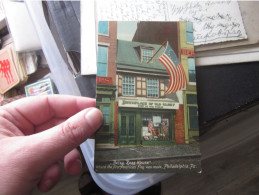Betsy Ross House Shop Flags Old Postcards - Philadelphia