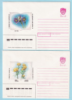 USSR 1990.0320-0529. Protected Flora, Belarus. Prestamped Covers (2), Unused - 1980-91