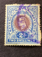 NATAL   2s Brown And Ultramarine FU Revenue, 1910 - Natal (1857-1909)