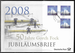 Germany. FDC Mi. 2686. 50 Years Of Sailing Training School Ship "Gorch Fock".  FDC Cancellation On Big Envelope - 2001-2010