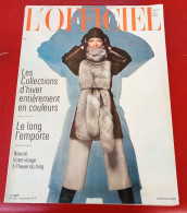 Officiel De La Mode Et De La Couture Paris Sept 1970 Collections Hiver Dior Balmain Cardin Nina Ricci Courrèges - Mode