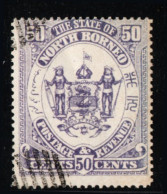 North Borneo 1883 50 C Violet 1 Stamp Cancelled - Nordborneo (...-1963)