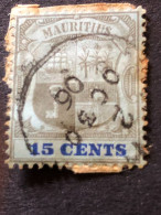 MAURITIUS SG 150  15c Black And Blue - Mauritius (...-1967)