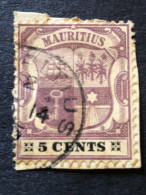 MAURITIUS SG 144  5c Dull And Bright Purple - Maurice (...-1967)