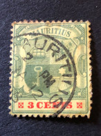 MAURITIUS SG 140  3c Green And Carmine - Mauricio (...-1967)