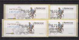 France Timbres De Distributeurs N°1099 - 4 Ex. - Neuf ** Sans Charnière - TB - 2010-... Viñetas De Franqueo Illustradas