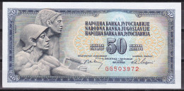 Yugoslavia-50 Dinara 1968 GG Series, 6 Serial HLECRCEGOVINA Error UNC - Yougoslavie