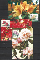 CHINE. 5 Cartes Maximum De 1991. Rhododendron. - Otros & Sin Clasificación