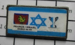 1920 Pin's Pins / Beau Et Rare / SPORTS / MATCH FOOTBALL FRANCE ISRAEL EURO 95-96 - Calcio