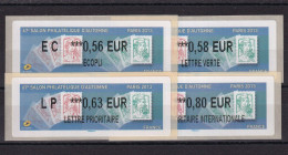 France Timbres De Distributeurs N°1144 - 4 Ex. - Neuf ** Sans Charnière - TB - 2010-... Abgebildete Automatenmarke