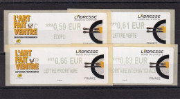 France Timbres De Distributeurs N°1151 - 4 Ex. - Neuf ** Sans Charnière - TB - 2010-... Abgebildete Automatenmarke
