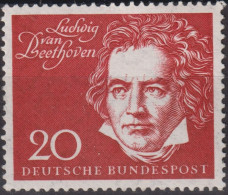 1959 BRD ** Mi:DE 317, Sn:DE 804c, Yt:DE 190, AFA:DE 1281, Un:DE 190, Beethoven, Einweihung Der Beethovenhalle Bonn - Unused Stamps