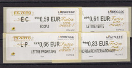 France Timbres De Distributeurs N°1161 - 4 Ex. - Neuf ** Sans Charnière - TB - 2010-... Viñetas De Franqueo Illustradas