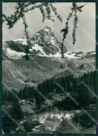Aosta Valtournenche Cervinia Breuil Cervino Lago Bleu Foto FG Cartolina KB1847 - Aosta