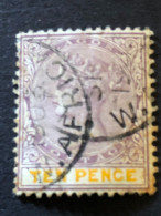 LAGOS  SG 37  10d Mauve And Yellow  FU - Nigeria (...-1960)