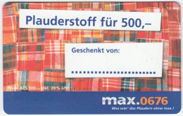 AUSTRIA N-146 Recharge Max - Plauderstoff - Used - Oesterreich