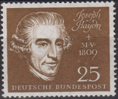 1959 BRD ** Mi:DE 318, Sn:DE 804d, Yt:DE 191, AFA:DE 1282, Un:DE 191, Joseph Haydn - Ungebraucht