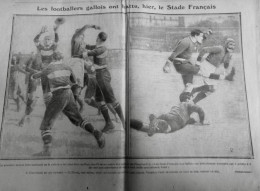 1911 EXCELSIOR ARTICLE DE PRESSE RUGBY MATCH PAYS GALLES FRANCE 1 JOURNAL ANCIEN - Glasplaten