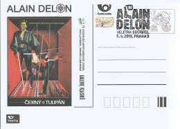 CDV A Czech Republic Sberatel Prague 2015 Alain Delon - Cartoline Postali