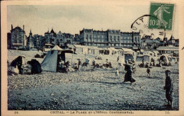 ONIVAL  ( SOMME )  LA PLAGE ET L ' HOTEL CONTINENTAL - Onival