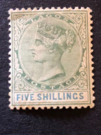 LAGOS  SG 40  5s Green And Blue  MH* - Nigeria (...-1960)