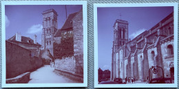 (2 X) - Photo Originale - VÉZELAY (France) Basilique Sainte-Marie-Madeleine - 6 X 6 Cm. - Lugares