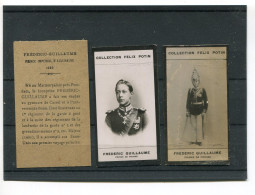 Lot De 2 Images Photos Felix Potin Frederic Guillaume Prince De PRUSSE   Avec Biographie - Albums & Collections