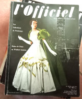 Officiel De La Mode Et De La Couture Paris Avril 1953 Collections Printemps Dior Balmain Cardin Ricci Waldorf Astoria - Lifestyle & Mode