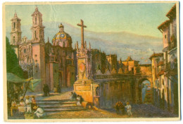 Oleo De Salvador Tarazona, La Cruz De Taxco, Mexico - Mexiko