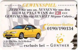 GERMANY R-Serie A-094 - 02 01.98 (3802 3010) - Game, Lottery, Traffic, Car - Used - R-Series : Régionales