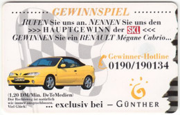 GERMANY R-Serie A-155 - 02 01.98 (3802) - Traffic, Car, Renault (3010) - Used - R-Reeksen : Regionaal