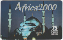 FRANCE C-398 Prepaid Africa2000 - Landmark, Blue Mosquee Istanbul - Used - Nachladekarten (Refill)