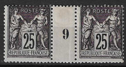 France YT N° 97 Millésime 1902 Neuf *. Les Deux Timbres ** MNH. TB - Millésimes