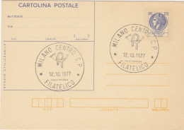 ITALIA  - REPUBBLICA - ANNULLO DI MILANO - CARTOLINA POSTALE - 1977 - Postwaardestukken