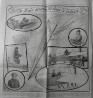 1912 EXCELSIOR ARTICLE DE PRESSE AVIATION RAID AERIEN COUPE DISTANCE DANCOURT 1 JOURNAL ANCIEN - Diapositivas De Vidrio