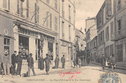 CPA ALGERIE / CONSTANTINE / LA PLACE D'ORLEANS ET LA RUE DAMREMONT / LIBRAIRIE ROUBILLE - Constantine