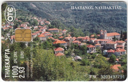 GREECE D-157 Chip OTE - View, Village - Used - Grèce