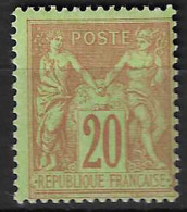 France Sage YT N° 96 Neuf *. TB - 1876-1898 Sage (Type II)