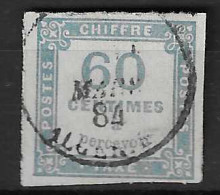 France Taxe YT N° 9 Oblitéré. TB - 1859-1959 Oblitérés