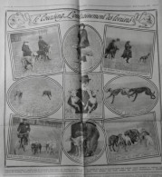 1912 EXCELSIOR ARTICLE DE PRESSE COURSING LEVRIER BOULENGER 1 JOURNA ANCIEN - Plaques De Verre