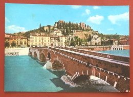 VERONA Ponte Pietra - Teatro Romano - Castel S. Pietro - 1968 (c247) - Verona